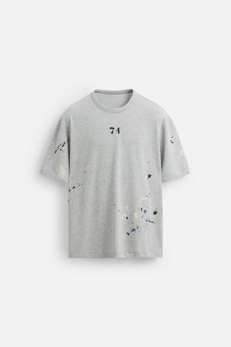 Men's Summer American Street Print Short Sleeve T-Shirt