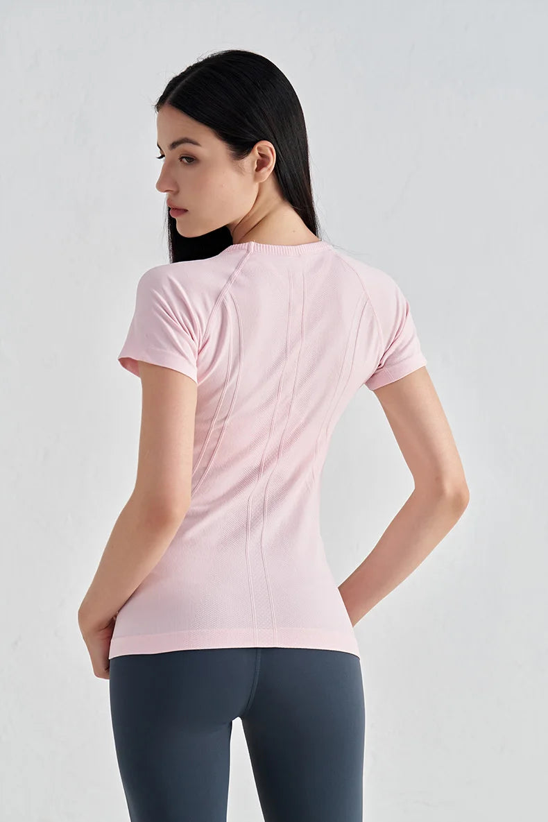 Seamless Short Sleeve Fitness Top