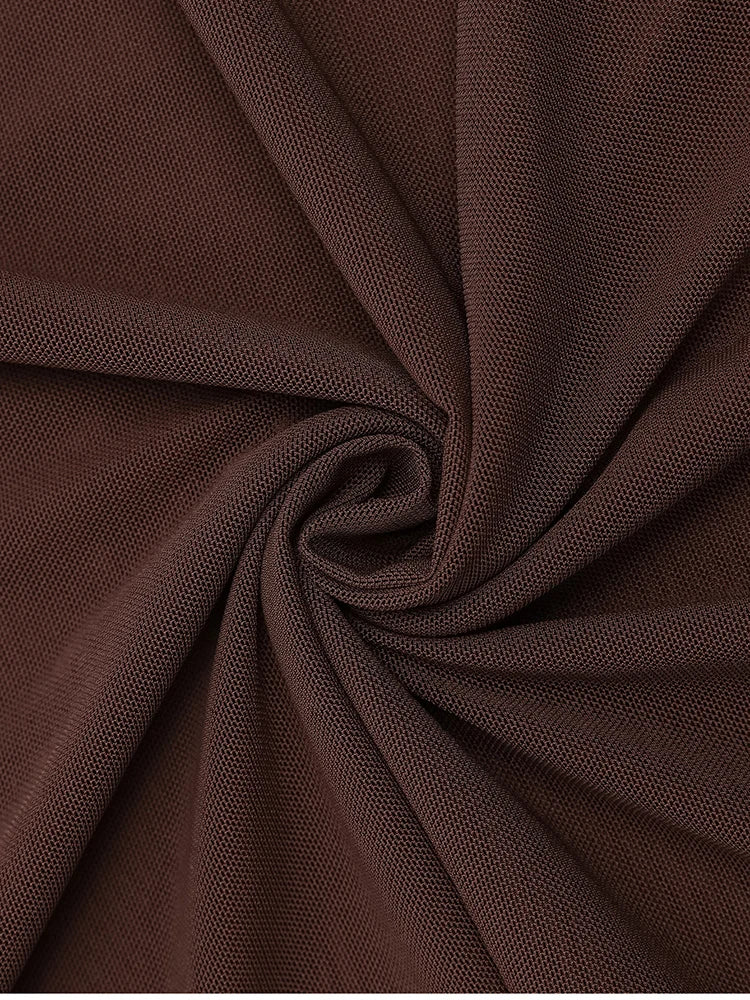 Women's Sleeveless Mesh Maxi Dress - Double Layer Bodycon Party Dress