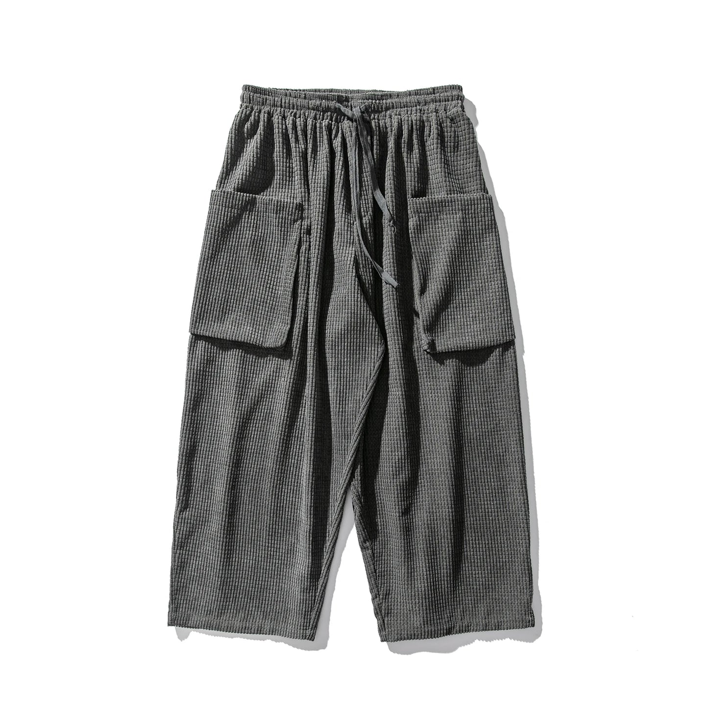 Men's Wide Leg Corduroy Pants - Loose Fit Casual Trousers