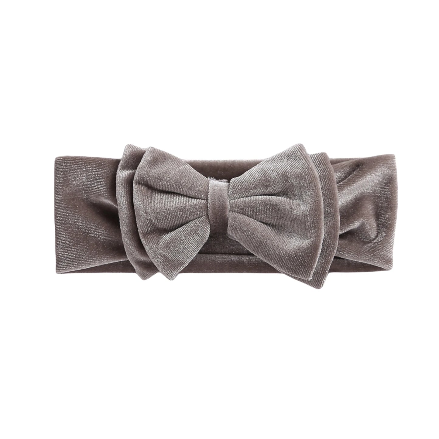 Toddler Baby Girls Bow Headbands Soft Stretchy Velvet Hairbands Hair Accessories
