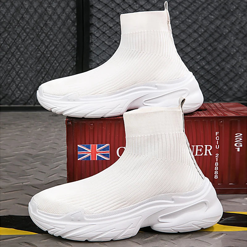 Men's Casual Sports Mesh Running Slip On Breathable Designer Tennis Shoes Walking Sneakers
