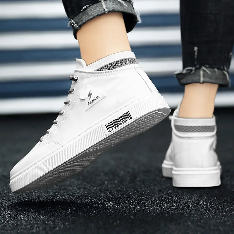 Simple Design Casual Sneakers - Men's Flat Skateboard & Running Trainers