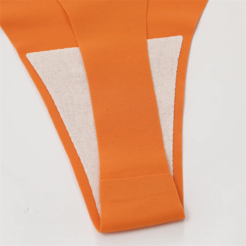 Women's Seamless V-Shaped Thong - Low Waist Soft Underwear