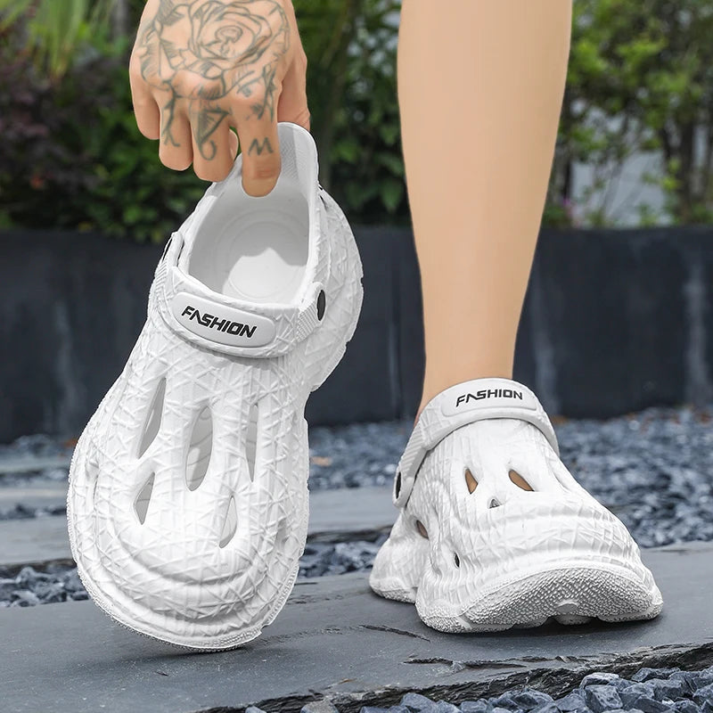 Men's Summer Slippers Platform Sandals Clogs Waterproof Beach Slippers Flip Flops Slides