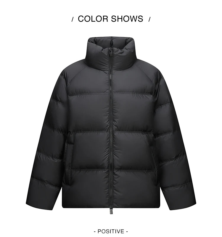 Unisex Lightweight Down Puffer Jacket - Three-Proof Thermal Winter Coat