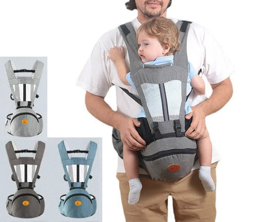 Baby Carrier with Hip Seat - Ergonomic Front & Back Carry Sling