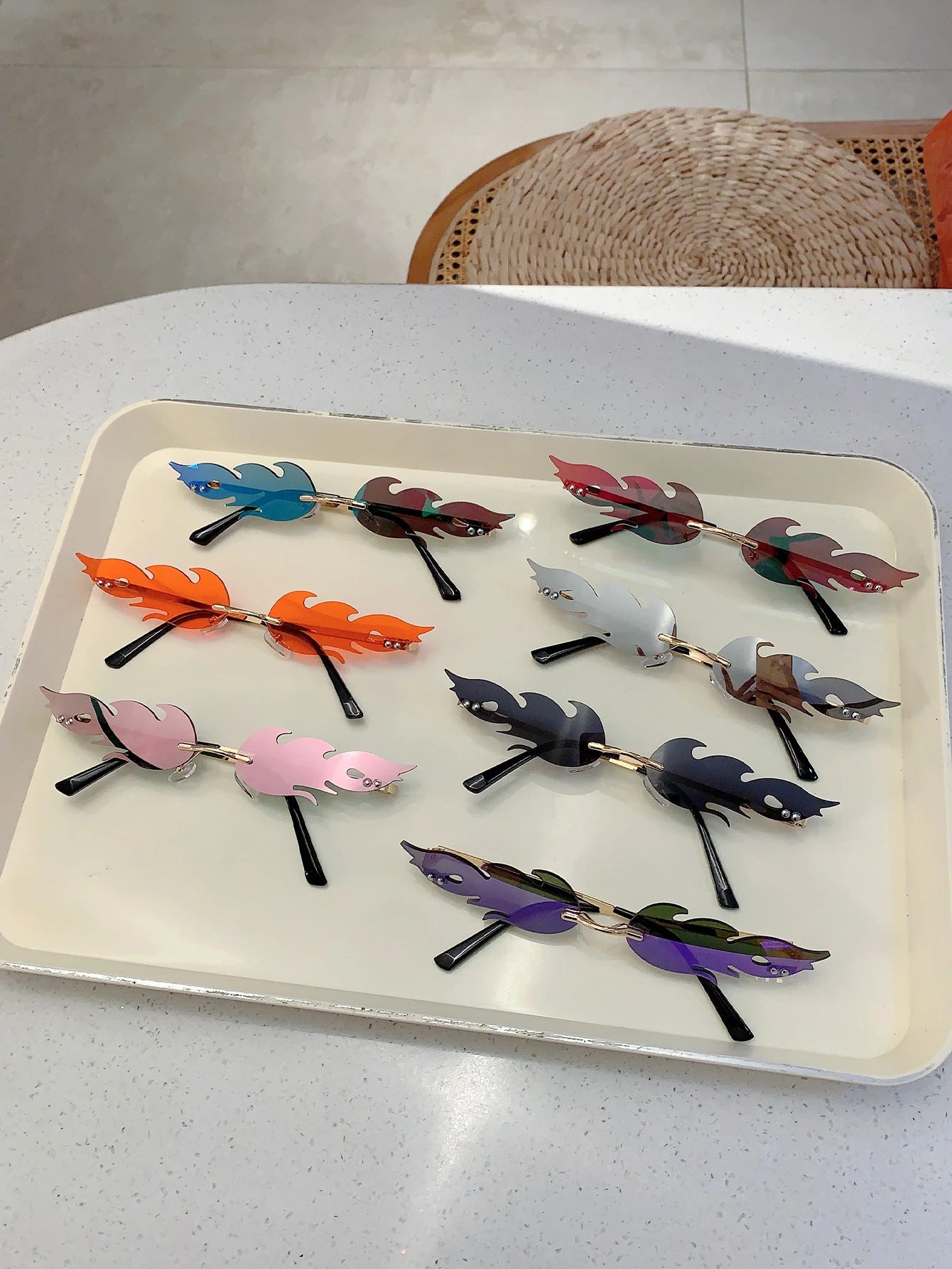 Women's Chic Fire Design  Stylish Sunglasses