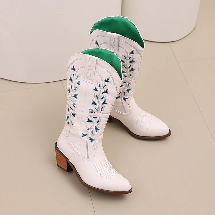 Colour Block Totem Print Chelsea Boots