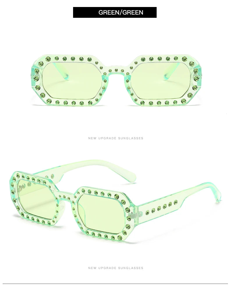 Rhinestone Fashion Sunglasses - UV400 Protection for Women & Men