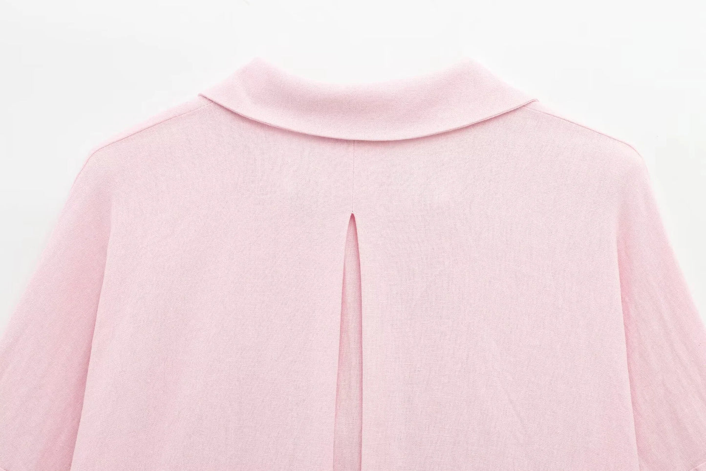 Women's Spring Linen Blend Wide Sleeve Comfortable Shirt