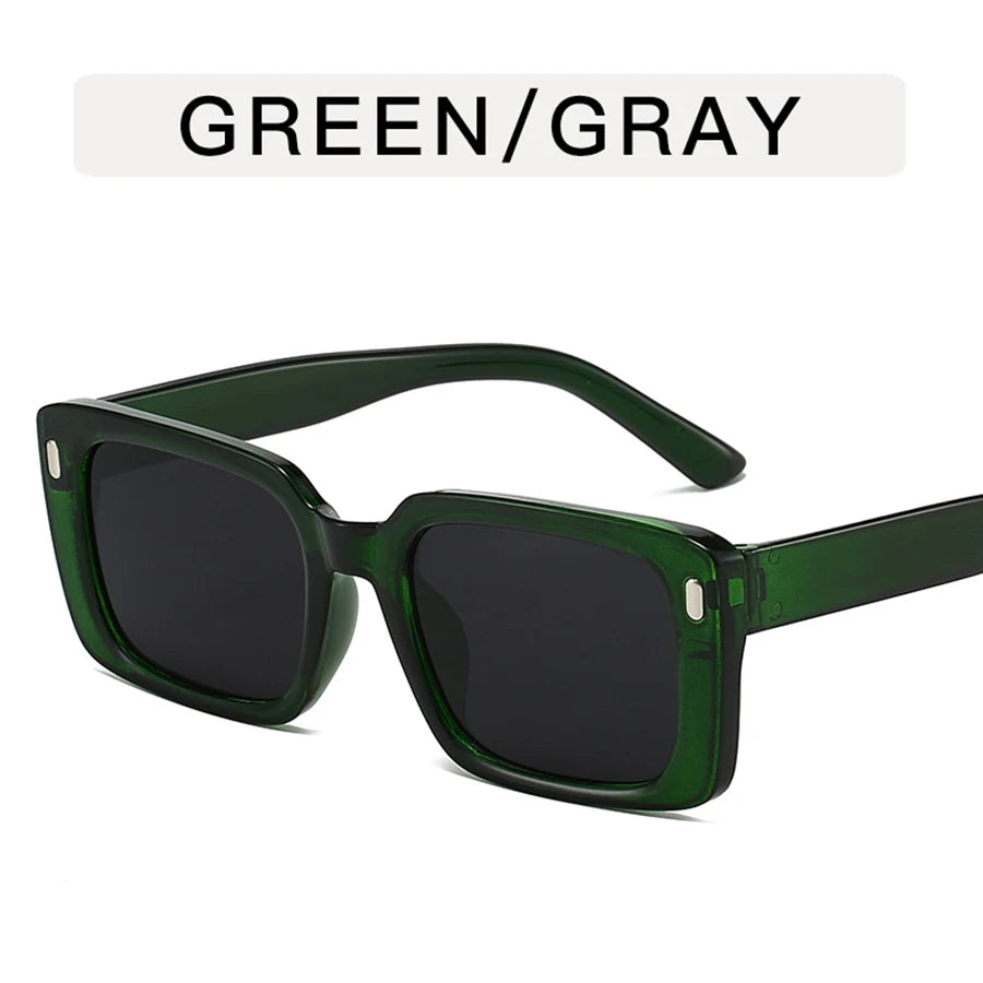 Women's Retro Square Anti UV 400 Sunglasses