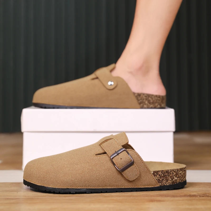 Closed Toe Slippers - Men's Buckle Design Indoor & Outdoor Garden Clogs