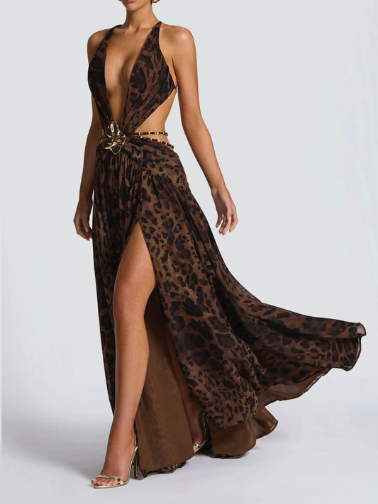 Women's Cut Out Beach Dress - V-Neck Summer Beachwear Cover Up