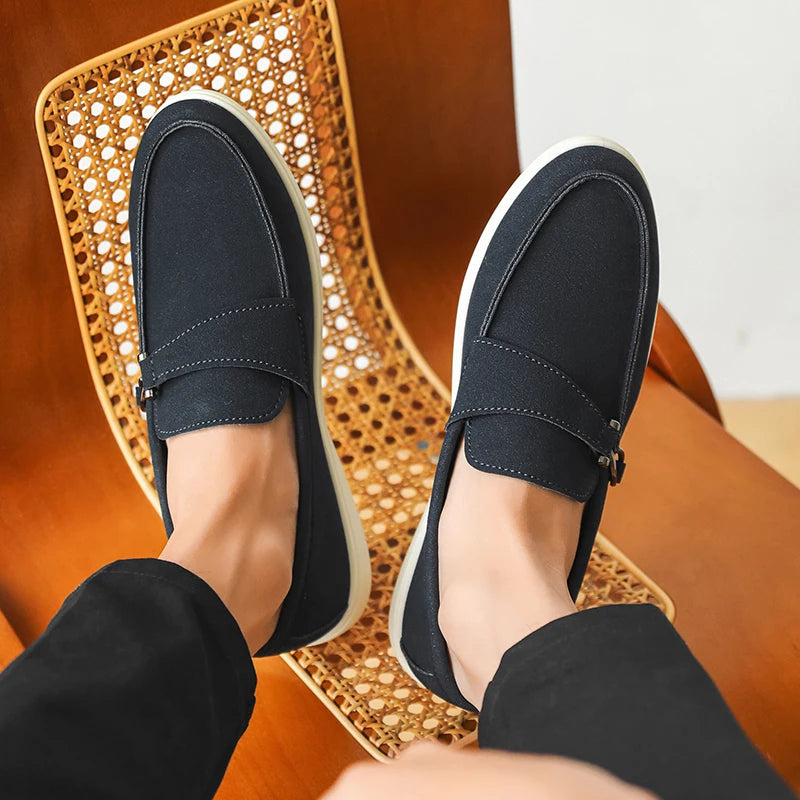 Men's Autumn Slip-On Loafers - Comfortable Soft Tennis & Driving Shoes