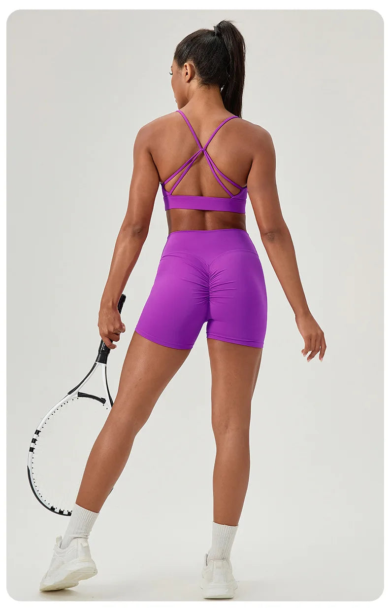 Buttery Soft Two-Piece Fitness Set - Breathable Quick Dry Yoga Workout Clothes