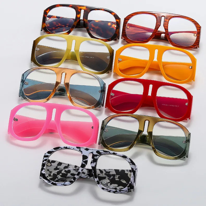 Oversized Round Blue Light Blocking Glasses