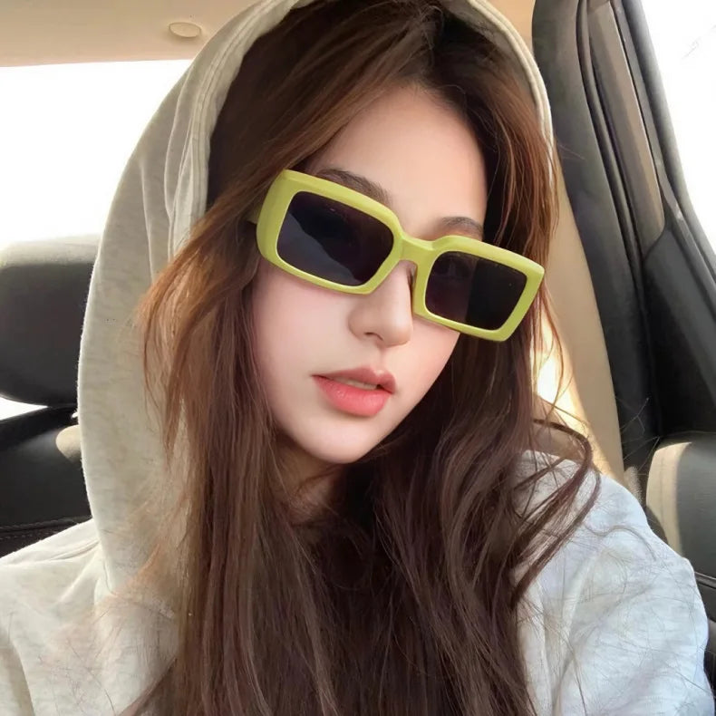 Women's Sunglasses Retro Square Eyewear Anti UV Sunshade Sunglasses UV400
