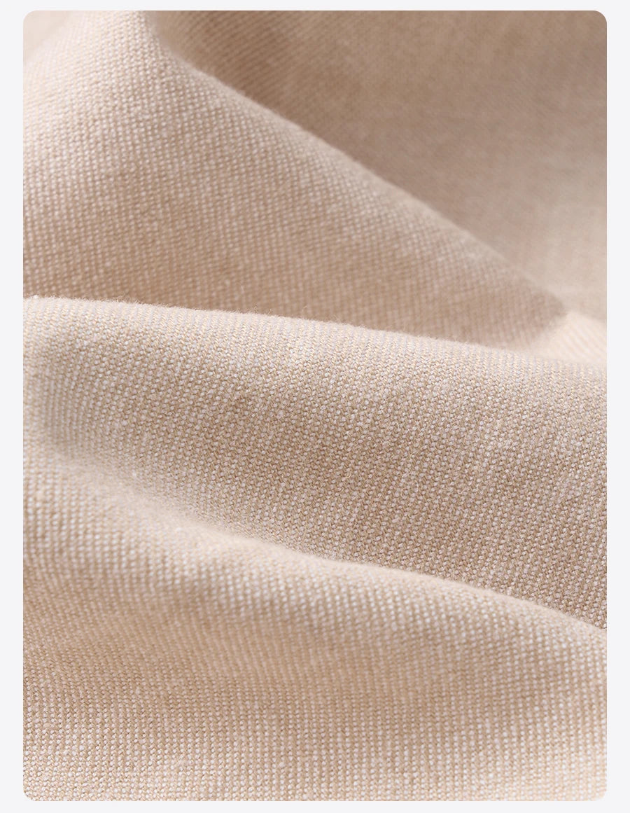 Linen Cotton Blend Shirt - Breathable Casual Shirt for Men