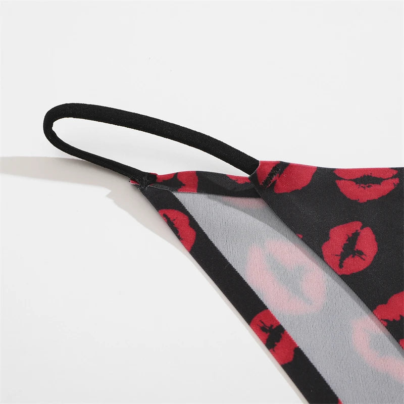 Women's Seamless Silk Underwear 3-Piece Set - Leopard Print Low-Waist Briefs