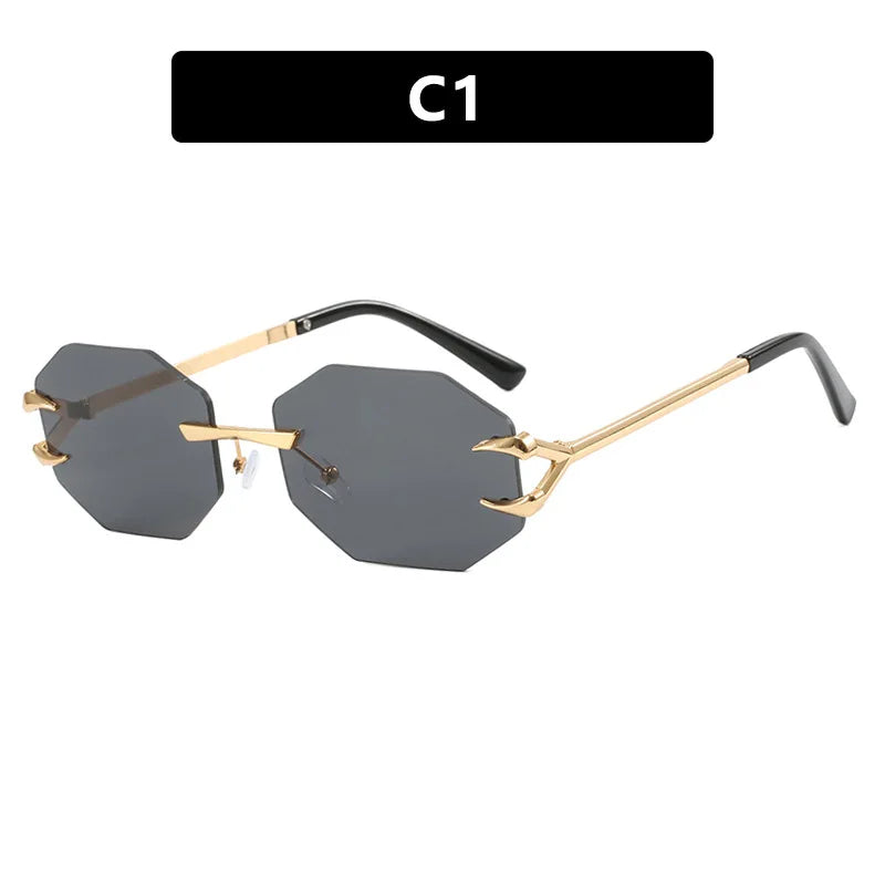 Women's Fashion Sunglasses - Frameless UV400 Sports Eyewear