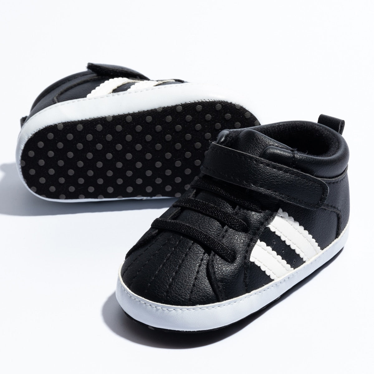 Newborn Baby Classical Sport Soft Sole PU Leather Sneakers Shoes