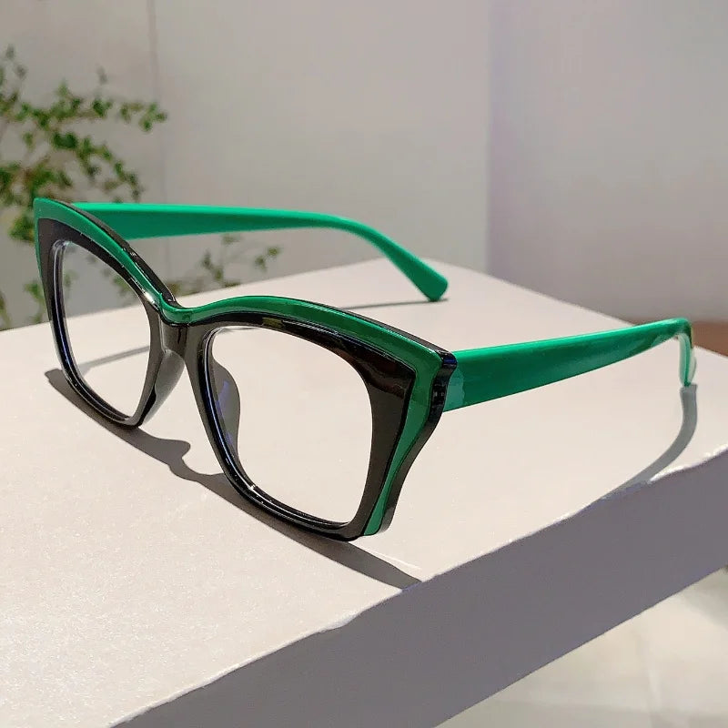 Women's Cat Eye Blue Light Blocking Glasses - Vintage Oversized Eyewear