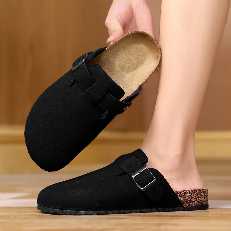 Closed Toe Slippers - Men's Buckle Design Indoor & Outdoor Garden Clogs