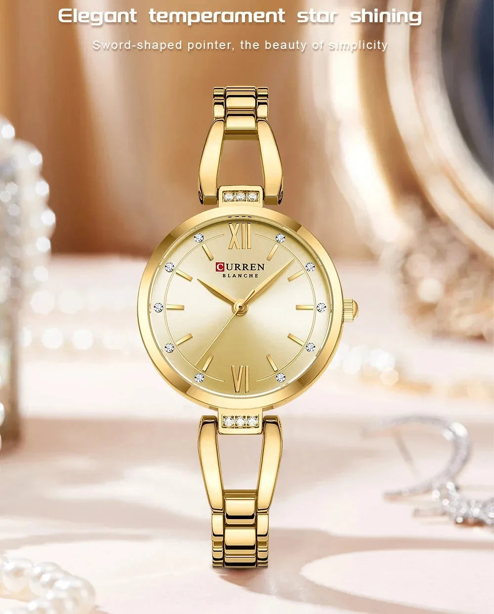 Elegant Stainless Steel Quartz Watch - Waterproof Fashion Timepiece