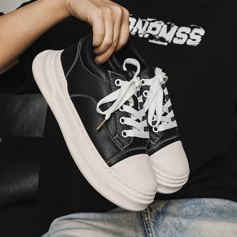 Platform Skateboard Sneakers - Men's Vulcanized Running & Tennis Trainers
