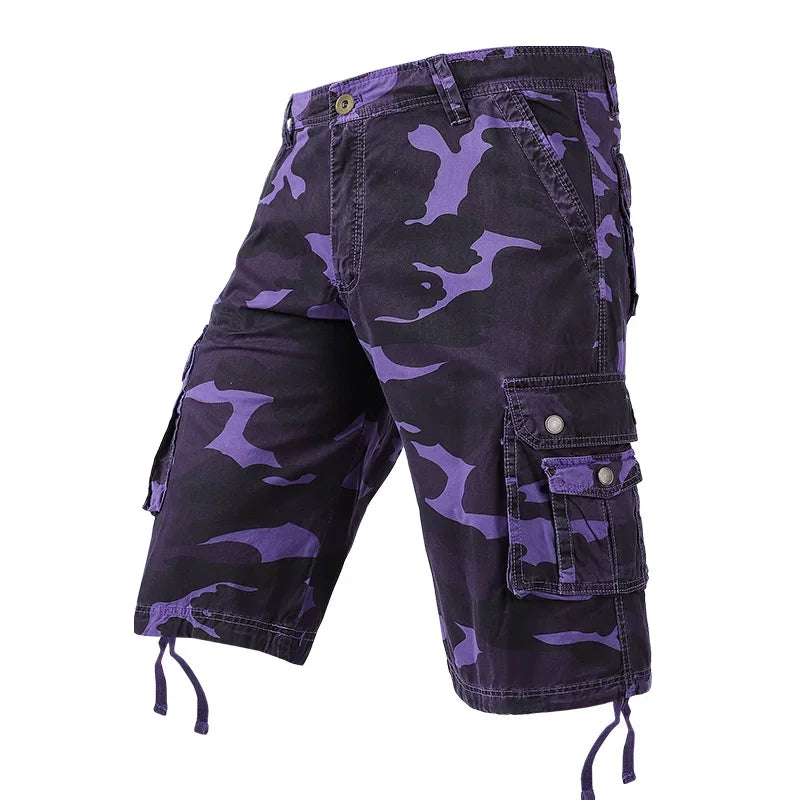 Men's Summer Camouflage Cargo Cotton Military  Casual Shorts