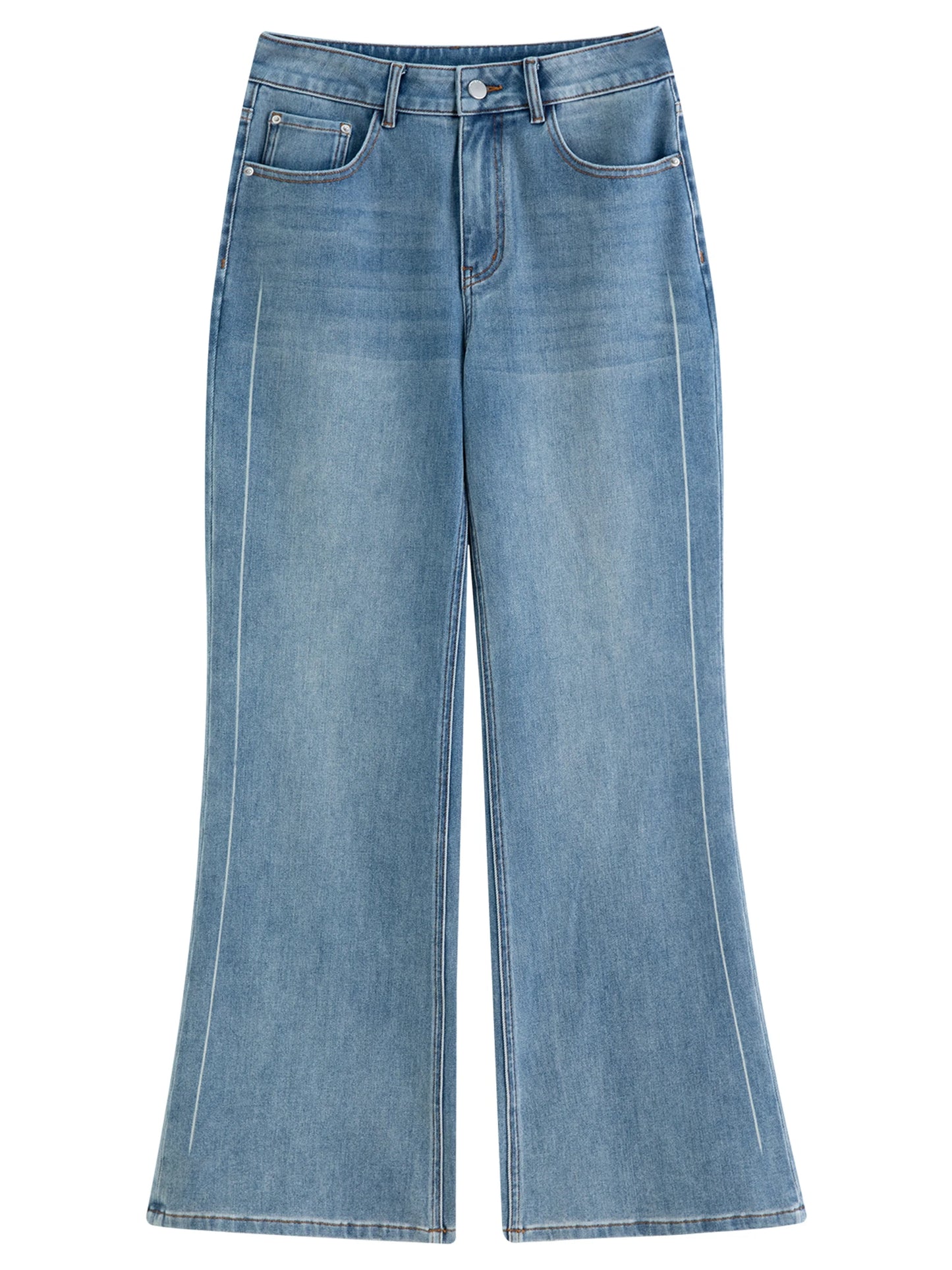 Women's Stretchy Straight Leg Flared Jeans