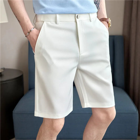 Men's Summer Thin Style Slim Fit  Elastic Waist Shorts