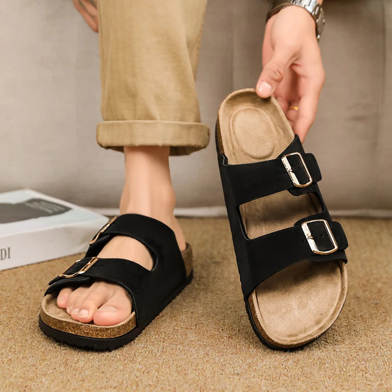 Buckle Design Slippers - Men's Indoor & Outdoor Garden Clogs