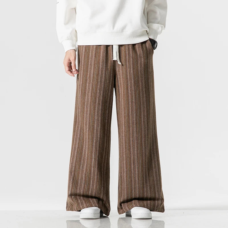 Men's Striped Casual Trousers