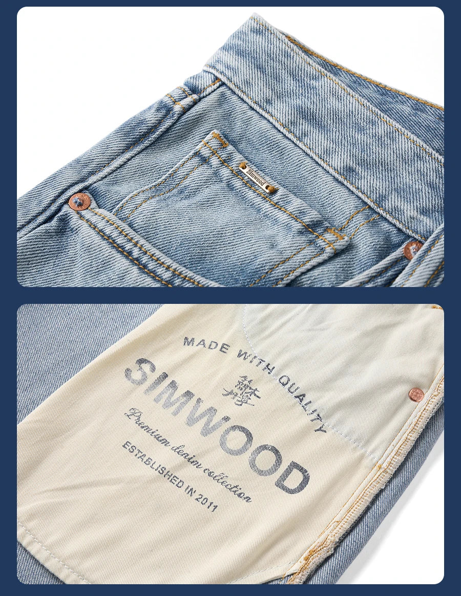 Men's Oversized Baggy Jeans - Soft Comfortable Denim
