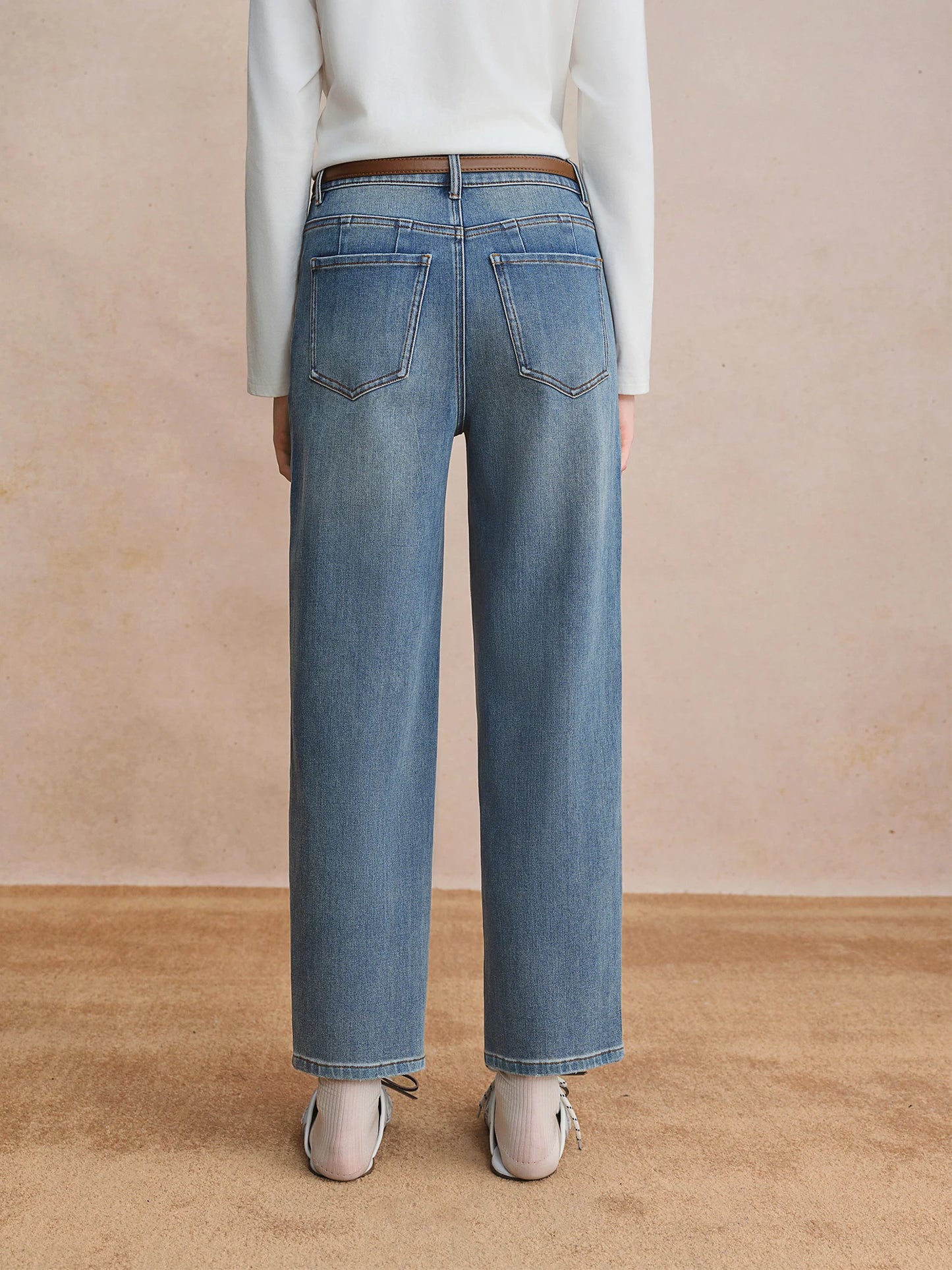 Women's Stretchy Straight Leg Flared Jeans