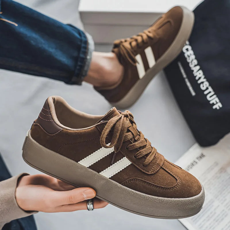 Men's Casual Platform Sneakers - Sports Skateboard Running Shoes