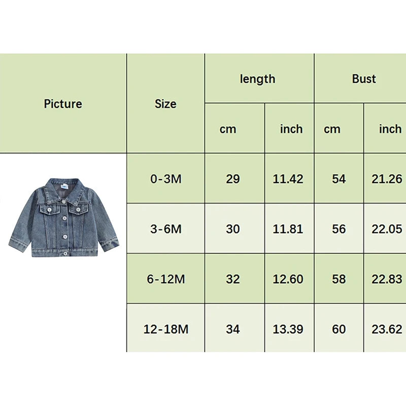 Toddler Baby Boys Letter Embroidery Button-Down Denim Jacket