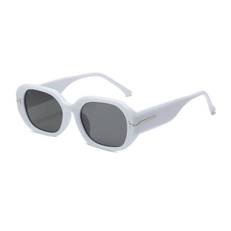 Women's Retro Rectangle Sunglasses - Vintage Small Frame Classic Eyewear
