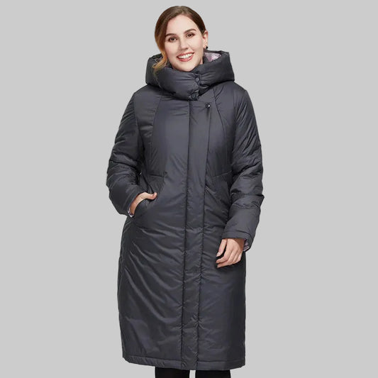 Women's Long Hooded Winter Parka