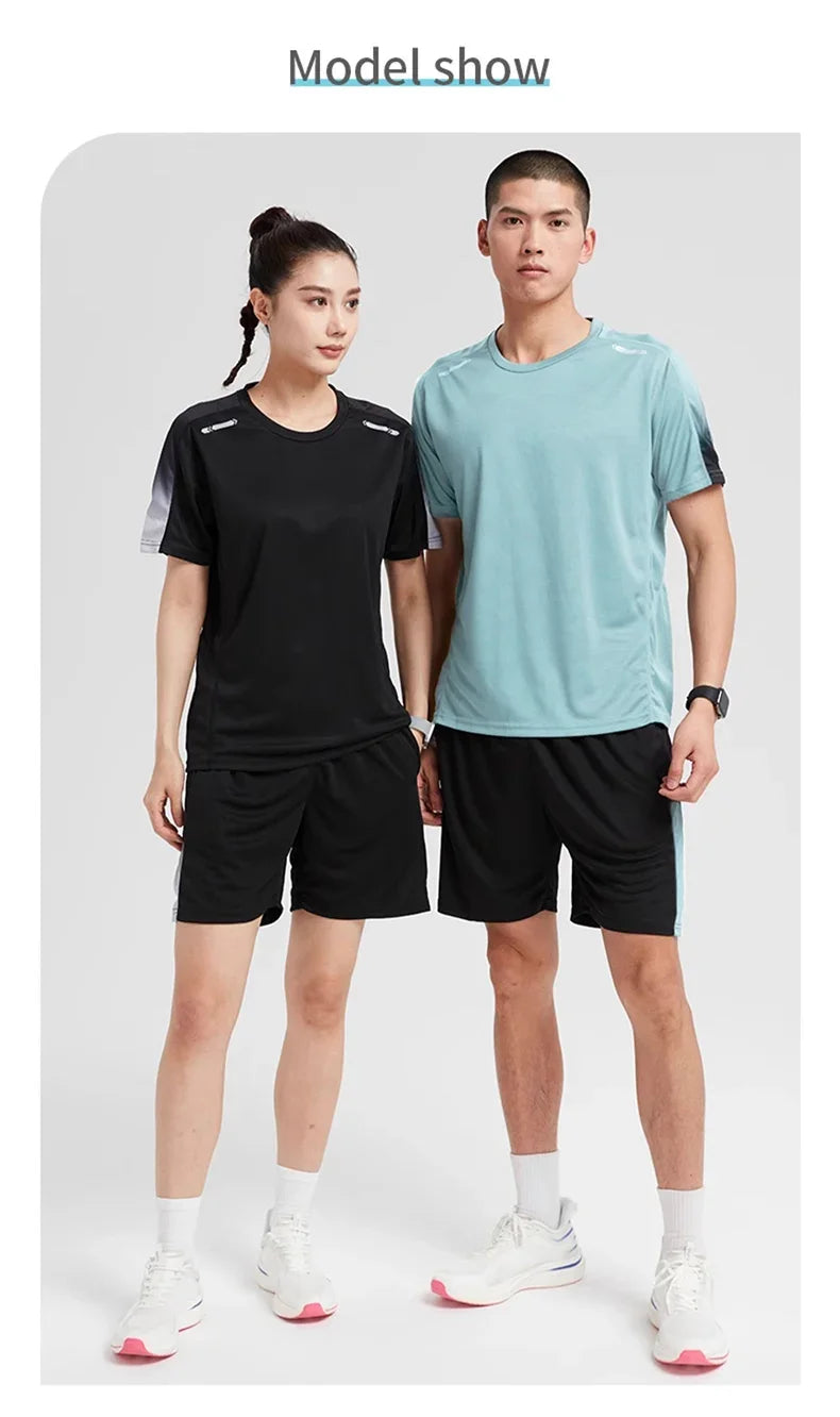 Unisex Gym Running , Basketball Shorts Outdoor  Cycling Training Tight Fast Drying Activewear Set