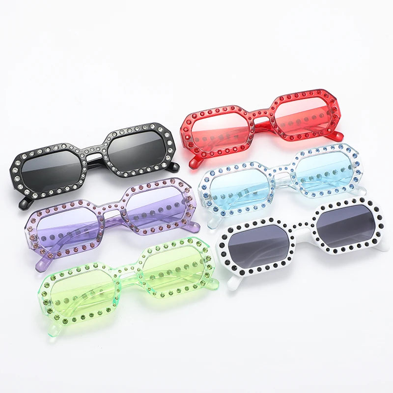 Rhinestone Fashion Sunglasses - UV400 Protection for Women & Men