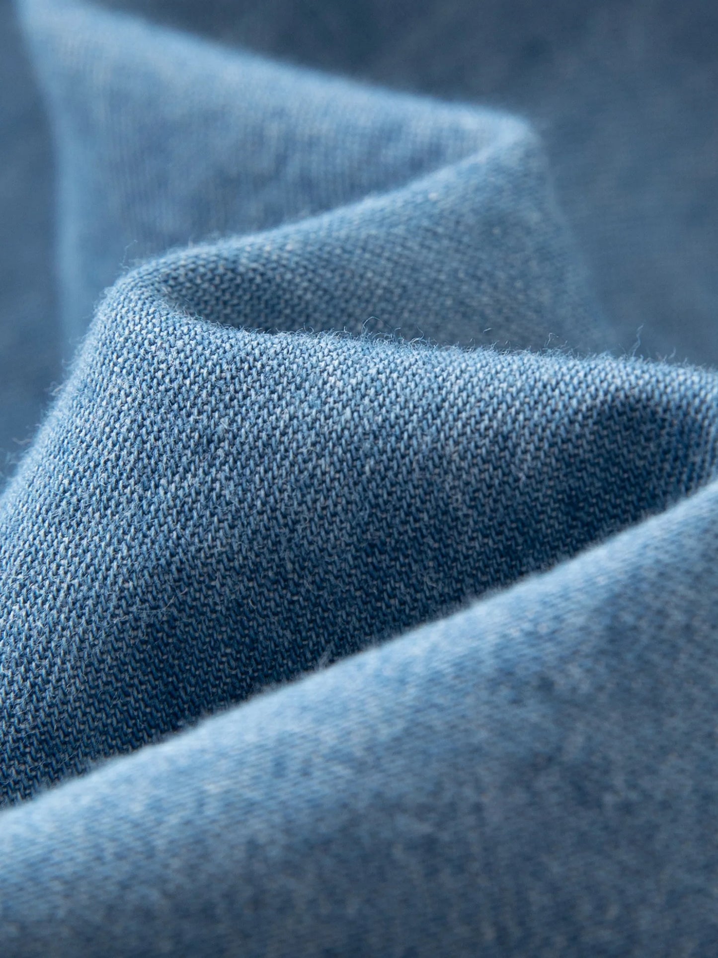 Women's Plus Size Double Collar Denim Shirt - French Style Autumn Top