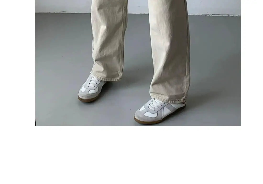 Men's High-Waisted Straight Jeans - Loose Wide Leg