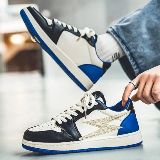 Men's Casual Outdoor Lightning Design Running Walking Sports Shoes Basketball Trainers Sneakers