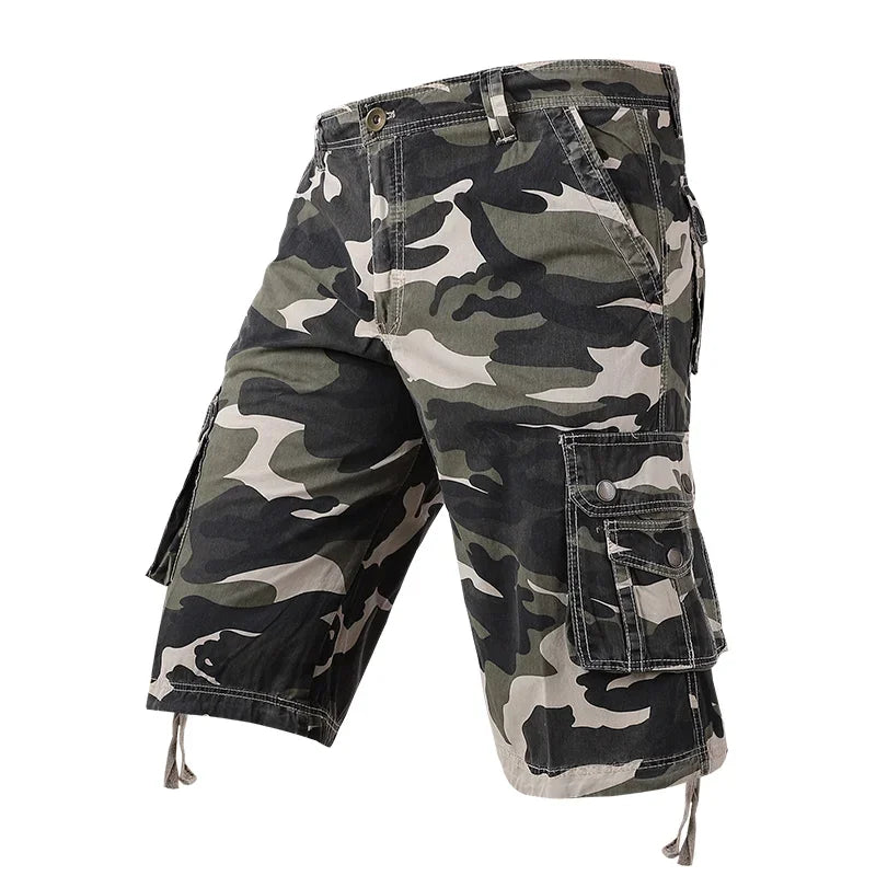 Men's Summer Camouflage Cargo Cotton Military  Casual Shorts