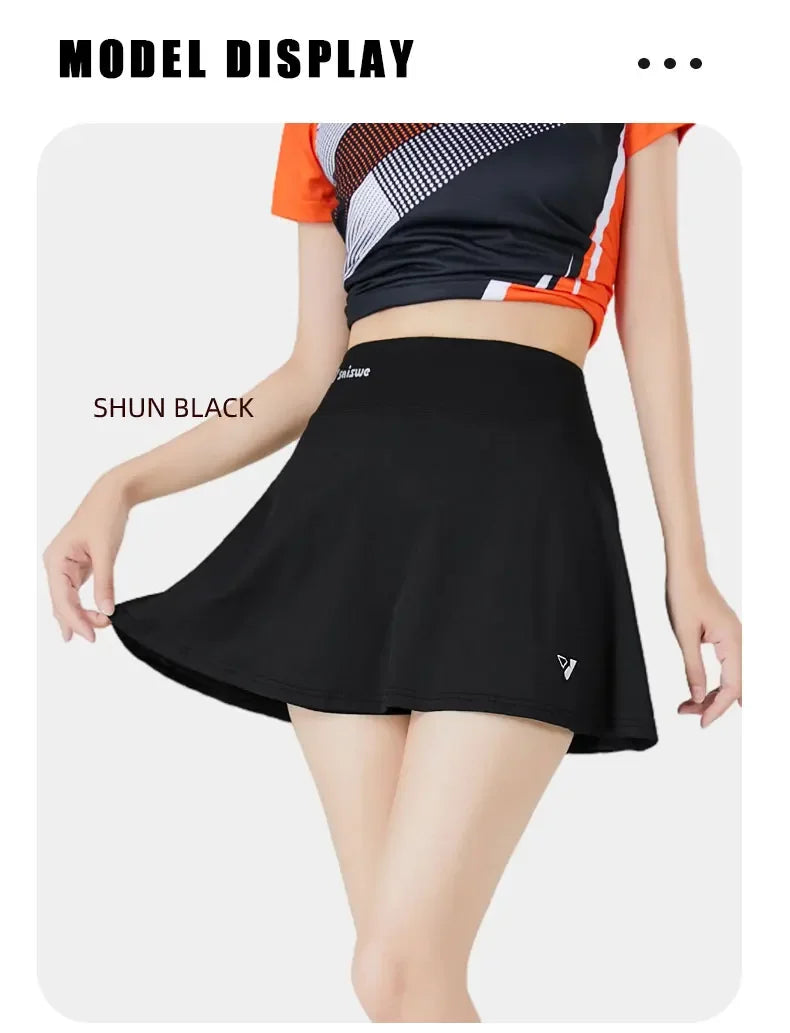 Women's Tennis Short Skirt Casual Sport Running Shorts Skirt -Yoga Fitness Short Sports Golf Pleated Skirt