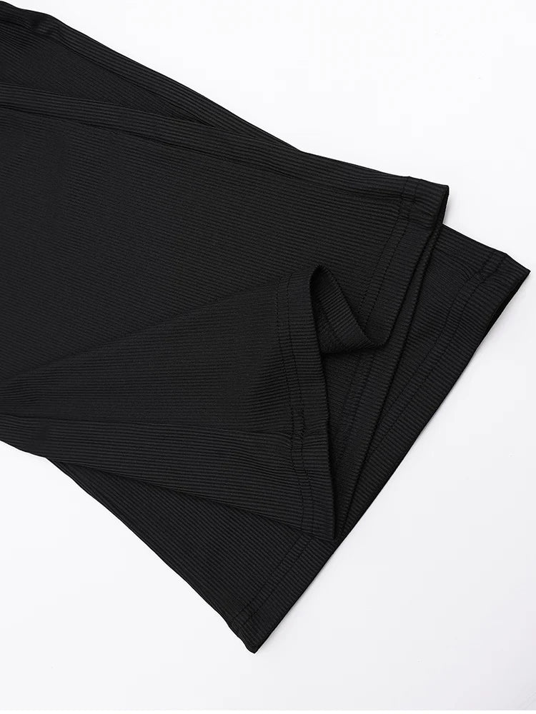 Women's Autumn Two-Piece Set - Long Sleeve T-Shirt & Straight Pants