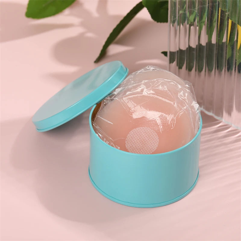 Invisible Push-Up Bra 5-Pairs Set - Self-Adhesive Backless Strapless Silicone Nipple Covers